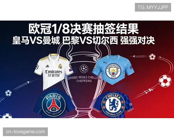 欧冠1-4决赛抽签出炉：拜仁对阵皇家马德里，巴黎遭遇曼城